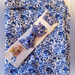 Baby Bling Bows swaddle and bow set